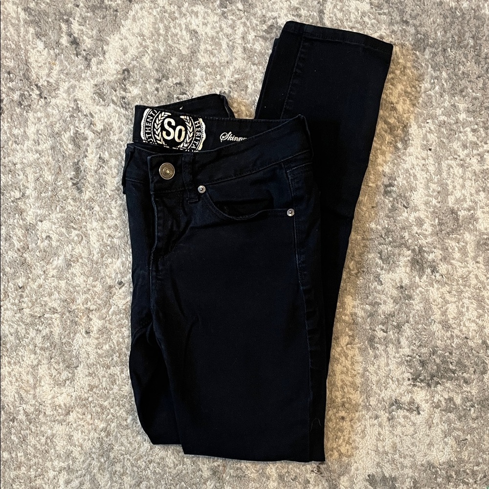 SO Women's Black Skinny Jeans